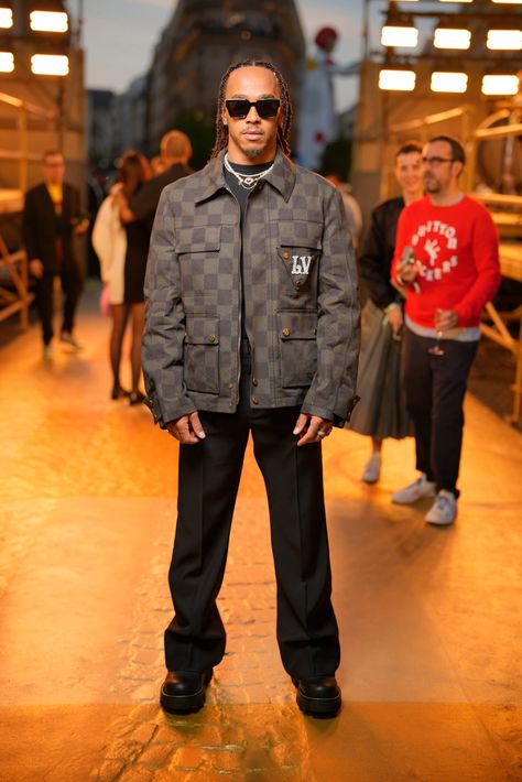 Lewis Hamilton Outfit, Tion Wayne, Louis Vuitton Outfits, Hamilton Outfits, Louis Vuitton Outfit, 2024 Menswear, Boys Fits, Lv Fashion, Sir Lewis Hamilton