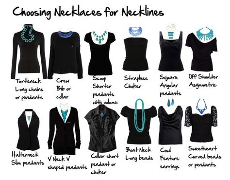 . Necklaces For Necklines, Types Of Clothing, Necklace For Neckline, Mode Tips, Rocker Girl, Looks Style, Mode Inspiration, Home Fashion, Every Girl