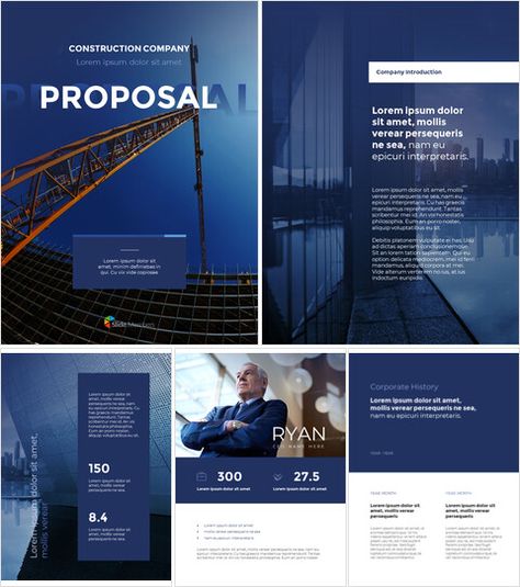 Construction Companay Proposal_Letter_Google Slides Construction Presentation Design, Construction Proposal, Templates For Powerpoint, Proposal Letter, Company Introduction, Design Proposal, Proposal Design, Project Presentation, Business Templates