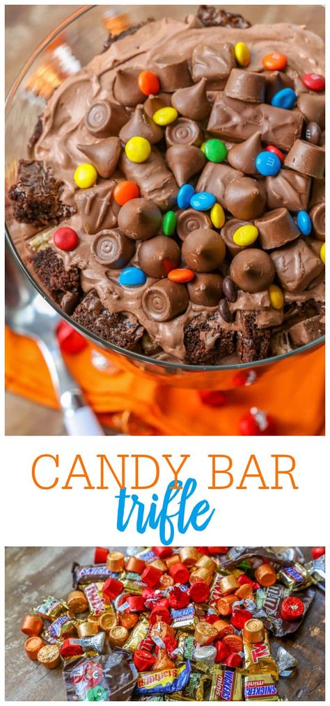 Candy Bar Trifle, Mini Trifle Desserts, Cake Batter Truffles, Trifle Bowl Recipes, Unique Diy Crafts, Caramel Truffles, Amazing Snacks, Candy Bar Cookies, Homemade Chocolate Truffles