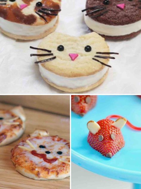 83 Cutest Cat Themed Birthday Party Ideas - Fun Party Pop Kitten Themed Birthday Party Cake Ideas, Aristocats Birthday Party Ideas, Cat Birthday Party Food Ideas, Cat Party Ideas Food, Cat Themed Party Snacks, Cat Dessert Ideas, Cat Birthday Food Ideas, Kitty Cat Party Ideas, Cat Themed Treats