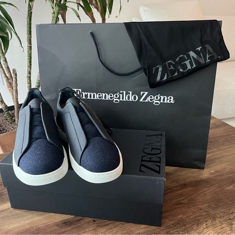 New ZEGNA Sneakers!!! Guys Clothing Styles, Zegna Shoes, Ermenegildo Zegna, Dust Cover, How To Look Classy, Shoes Men, Casual Fits, Business Casual, Shoes Mens