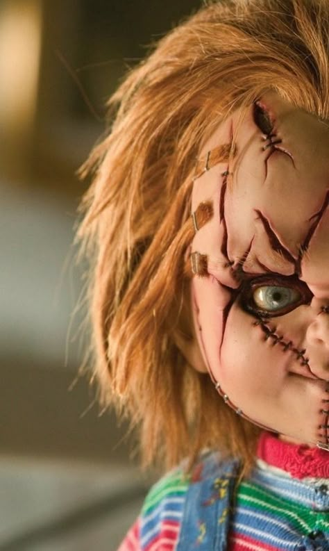 Seed Of Chucky (2004) Scary Chucky, Chucky Face, Seed Of Chucky, Chucky Horror Movie, Chucky Doll, Ghostface Scream, The Creeper, Kevin Bacon, Bride Of Chucky