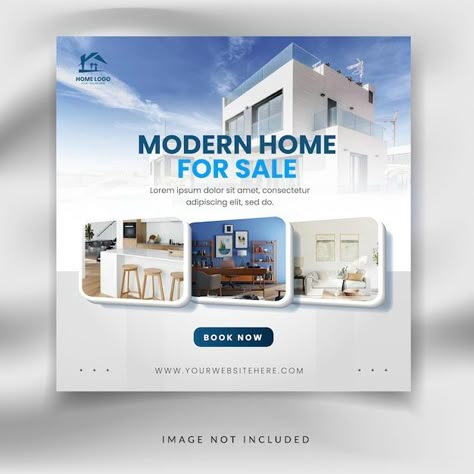 Social Media Post For Real Estate, Real Estate Design Ideas, Property Social Media Design, Social Media Real Estate Posts, Rent House Design, Real Estate Social Media Posts Ideas, Home Social Media Post, Real Estate Post Design, Real Estate Social Media Design