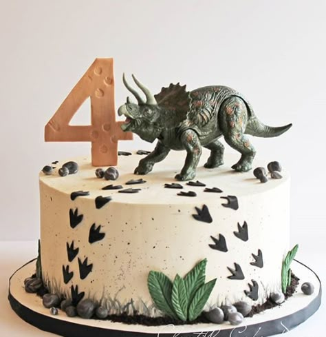 Dino Birthday Cake, Jurassic Park Birthday Party, Dinosaur Birthday Party Ideas, 4de Verjaardag, Dinosaur Birthday Theme, Dinosaur Birthday Party Decorations, Dino Cake, Dinosaur Birthday Cakes, 4th Birthday Cakes