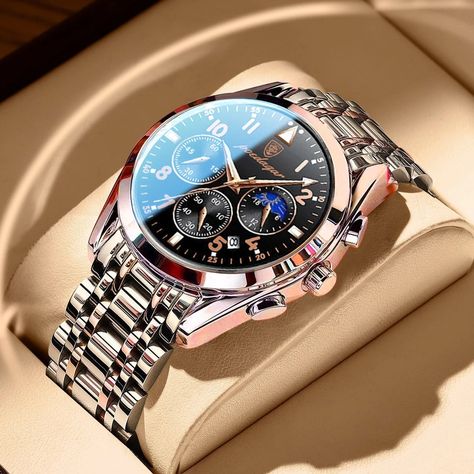 Men's Watches Luxury, Waterproof Watch, Men's Watches, Luxury Watches For Men, Stainless Steel Band, Wristwatch Men, Watch Collection, Men's Accessories, Luxury Watch