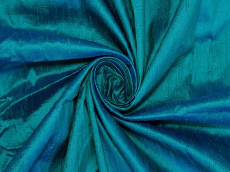 Sea Green Fabric, Wedding Dress Indian, Dupioni Silk Fabric, Wedding Dresses Indian, Yard Wedding, Silk Dupioni, Silk Pillow Cover, Green With Blue, Dupioni Silk