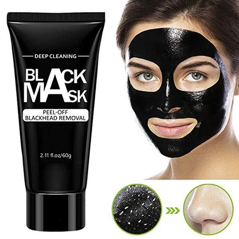 Activated Charcoal Face Mask, Face Mask Peel Off, Black Peel Off Mask, Blackhead Remover Mask, Charcoal Peel Off Mask, Control Oily Skin, Black Head Remover Mask, Deep Cleansing Facial, Pore Mask