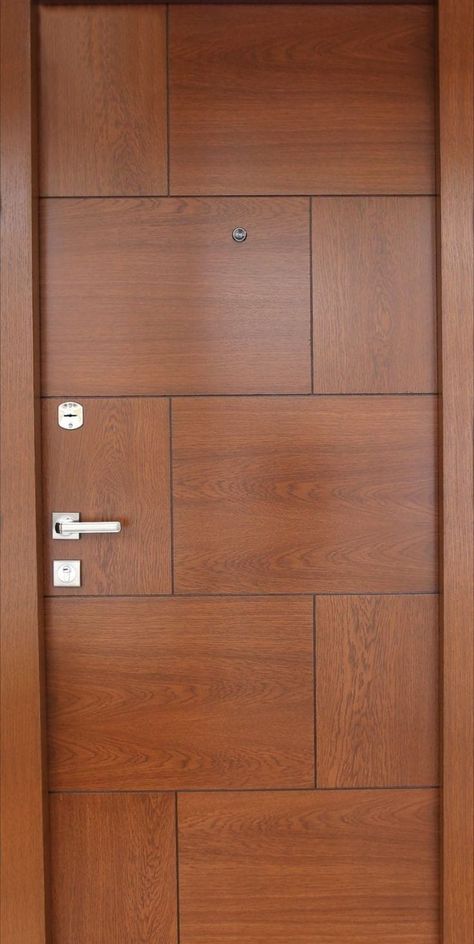 Flush Door Design Modern Veneer, Veneer Door Design Entrance, Flush Doors Design Modern, Laminate Door Design, Modern Door Design, बेडरूम डिजाइन, New Door Design, Lcd Wall, Flush Door Design