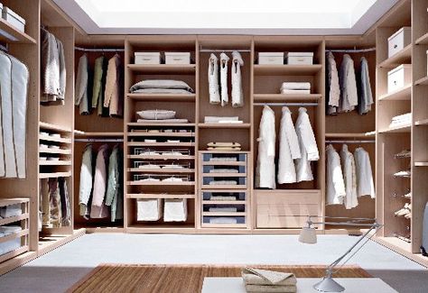 Roche Bobois - closet organizer Dressing Ikea, Contemporary Closet, Dressing Design, Dressing Room Closet, Walk In Closet Design, Walking Closet, Closet Layout, Wardrobe Room, Bedroom Closet Design