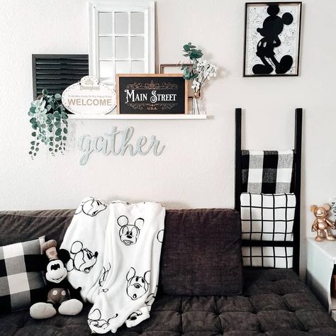 Disney At Home, Disney House Ideas, Mickey Mouse Room, Kids Rooms Shared, Disney Room, Disney Room Decor, Baby Room Themes, Fall Living Room Decor, Disney Rooms