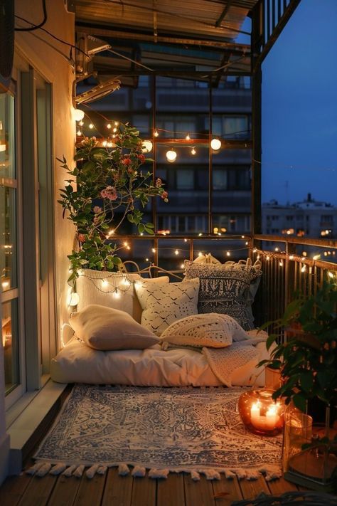 Balcony Decorating Ideas, Balkon Decor, Tiny Balcony, Small Balcony Design, Dream Apartment Decor, Apartment Patio, Small Balcony Decor, Apartment Balcony Decorating, Apartment Balcony