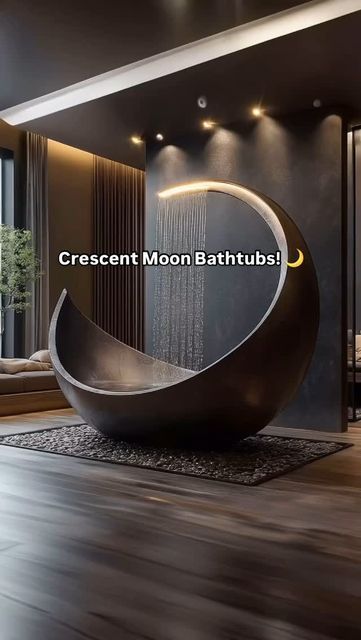 Inspiring Designs on Instagram: "I need a crescent moon bathtub! These look incredible! 🌙🌙
#moon #bathroommakeover #interiordesign #tiktokmademebuyit" Big Luxury Bathroom, Bath Tub Aesthetic, Roof Top Design, Dream Bathroom Luxury, Home Spa Bathroom, Bathtub Shower Combo, Built In Bathtub, Modern Luxury Bathroom, Luxury Bathtub