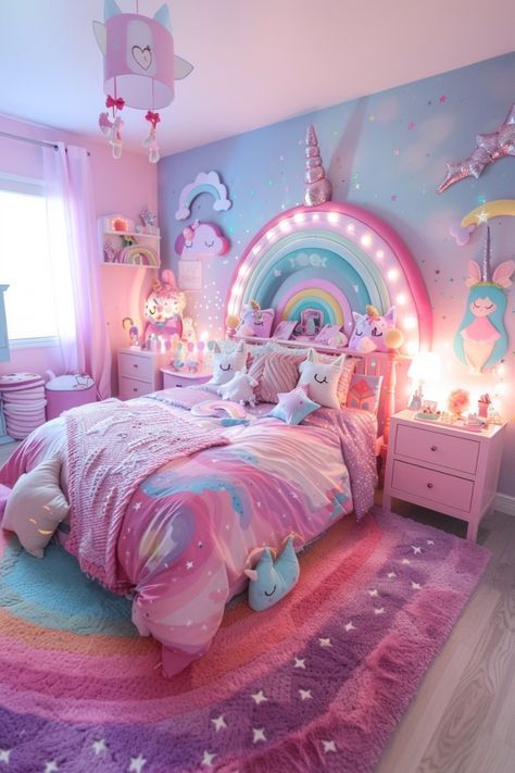 Childrens Bedrooms Girls Ideas, Bedroom Ideas For Girls 9-10, Girl Room Ideas Kids, Girls Bedroom Ideas 6 Yrs Old, Girls Bedroom Ideas Age 8-10, Girl Rooms Ideas, Unicorn Nursery Theme, Girls Bedroom Design Ideas, Girl Kids Bedroom