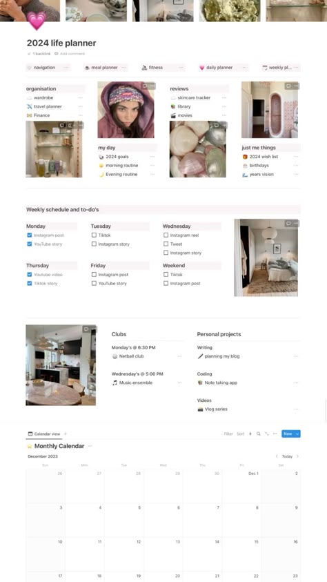 2024 Notion life planner 1458 ✍ Styled By Sakuranbo, Quarter Planning, Macbook Planner, Event Organizer Planners, 2024 Notion, Agenda Aesthetic, Notion Calendar, Planning Aesthetic, Notion Inspiration