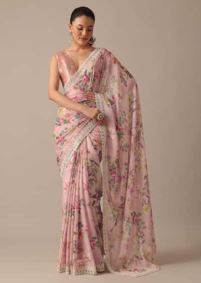 Buy Traditional Ethnic Clothing for Women and Men in India | KALKI Fashion Kalki Sarees, Sarees For Farewell, Buy Designer Sarees Online, Floral Print Sarees, Kalki Fashion, Desi Aesthetics, Designer Sarees Online, Embroidery Saree, Stylish Sarees