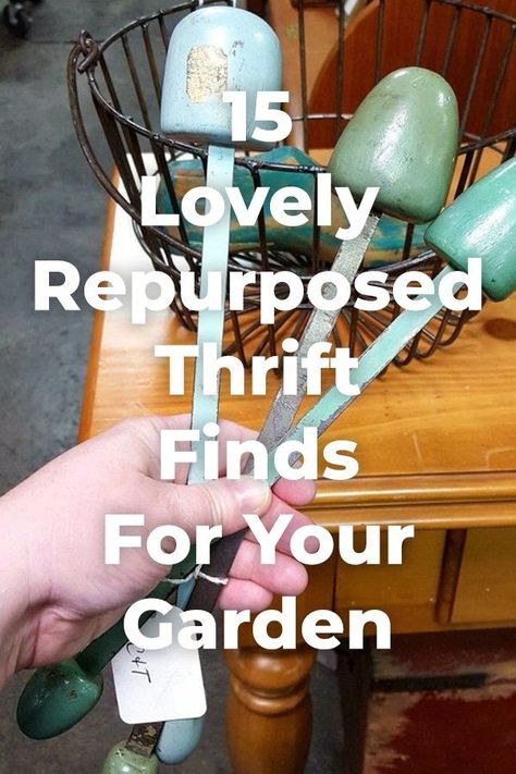 Garden Markers, Repurposed Items, Garden Containers, Trash To Treasure, Thrift Finds, Upcycled Crafts, Garden Crafts, Backyard Ideas, Repurpose