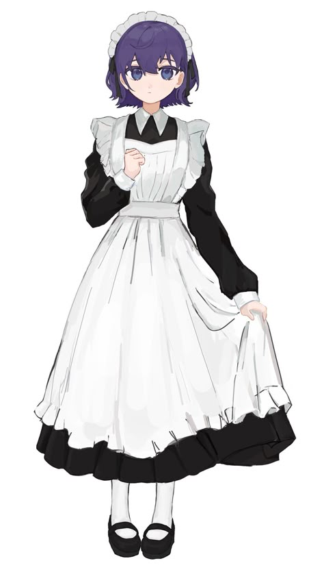 Maid Headband, Astronaut Outfit, Butler Outfit, Maid Outfit Anime, Victorian Maid, Bunny Sketches, Outfit Drawing, Maid Cafe, Maid Uniform