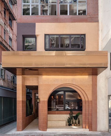 Best of Year Awards: Lot Architects – Interior Design Restaurant Facade, Coffee Shop Concept, Cafe Exterior, Shop Facade, Brick Cladding, Exterior Stairs, Cafe Shop Design, Coffee Places, Concept Ideas