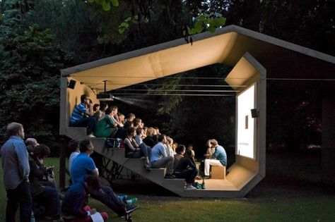 Sound Sculpture, Pocket Park, Outdoor Stage, Outdoor Cinema, Outdoor Theater, Outdoor Entertainment, Urban Furniture, Outdoor Movie, Street Furniture