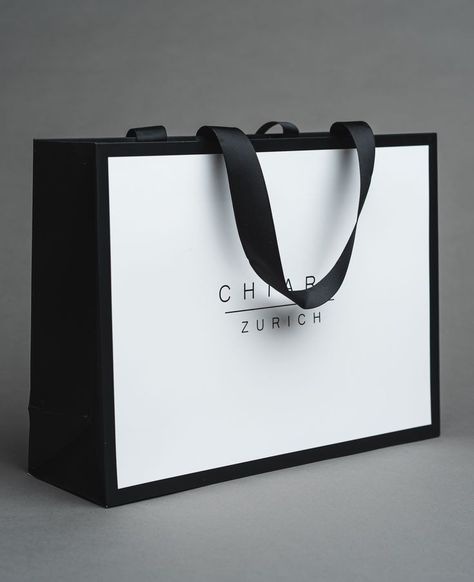 Luxurious Paper Bag, Black And White Product Packaging, Bag Logo Ideas, Luxury Paper Bag Design, Paper Packaging Ideas, Paper Bag Ideas, Paper Bags Ideas, Luxury Packaging Ideas, Brand Paper Bag