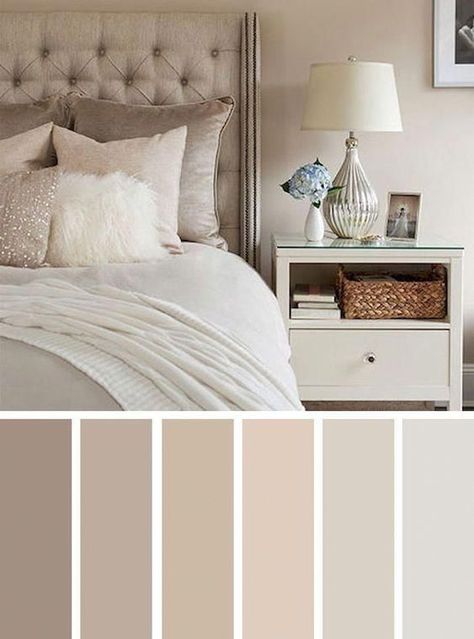 Bedroom Color Schemes Neutral, Bedroom Colour Schemes Neutral, Cozy Bedroom Colors, Beautiful Bedroom Colors, Best Bedroom Colors, Cozy Bedroom Design, Bedroom Colour Palette, Neutral Bedrooms, Bedroom Wall Colors