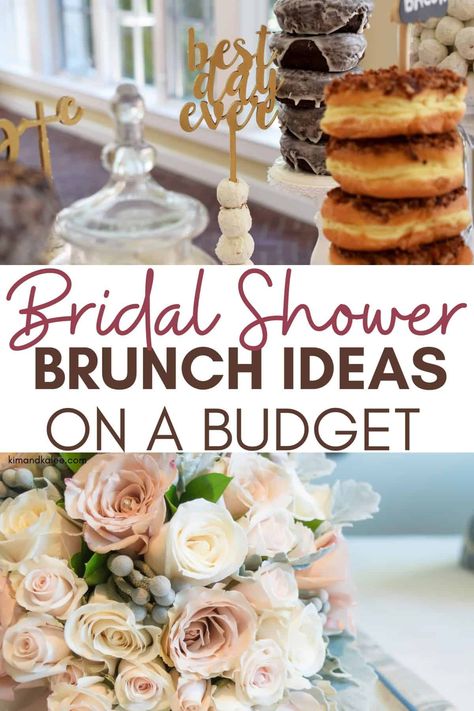 We've curated the best bridal shower brunch ideas on a budget to help you host a great event your family and friends will remember forever! #bridalshower #bride Outdoor Bridal Brunch Ideas, Bridal Brunch Party Favors, Simple Bridal Shower Brunch, Brunch With The Bride Decorations, Bridal Shower Decorations Ideas Classy, Breakfast Bridal Shower Ideas, Brunch And Bubbly Bridal Shower Ideas, Bridal Brunch Ideas, Brunch Bridal Shower Ideas