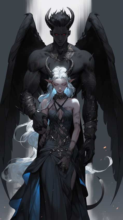 Popular creative vision selected by ThetaCursed, License: CC BY-NC 4.0 Fantasy Demon, Romance Art, Fantasy Creatures Art, Mythical Creatures Art, 판타지 아트, Monster Art, Dnd Characters, Handsome Anime Guys, Fantasy Artwork