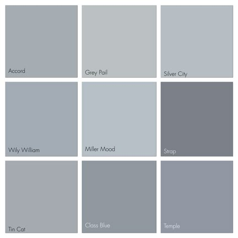 Grey paint Simple House Painting Wall Colors, Blue Grey Wall Paint, Luxury Bedroom Paint Colors, Grey Wall Paint Ideas, Grey Color Palettes, Gray Walls Kitchen, Wall Paint Colour Combination, Best Exterior House Paint, Brown Furniture Living Room