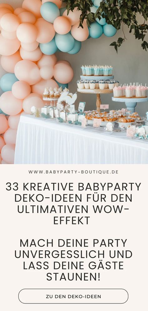 33 Babyparty Deko Ideen - So bekommt Deine Party den WOW-Faktor – Babyparty Boutique Baby Party Ideas, Hello Baby, Baby Party, Gender Reveal, Baby Shower, Quick Saves