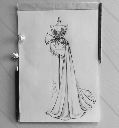 Dress Design Sketches Model, Designer Dresses Drawing Sketch, Dress Design Drawing Sketches, Draw Dress Design, Fashion Design Collection Sketch, Dresses Drawing Design, Stylist Drawing, Drawing Of A Dress, Fashion Drawing Dresses Sketches