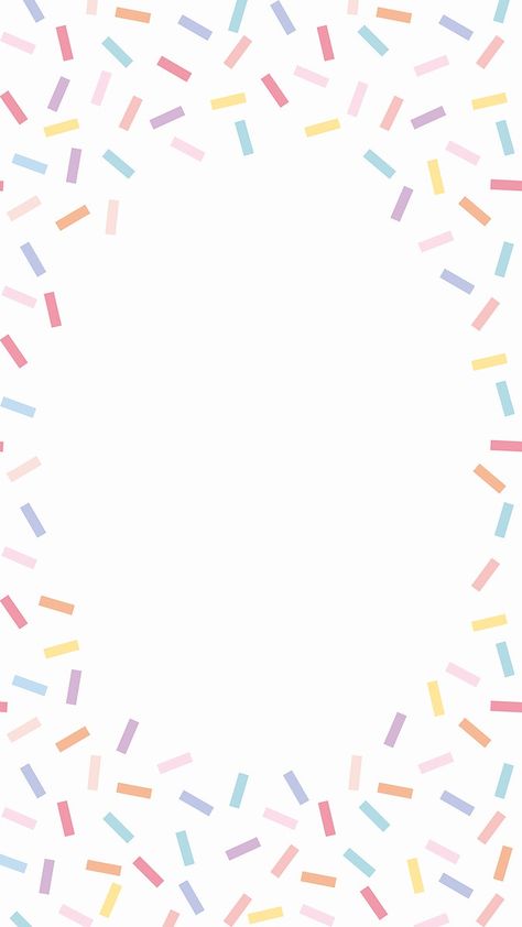 Download free vector of Colorful confetti sprinkle frame vector on white background by Extra about sprinkles, confetti sprinkle, birthday sprinkle vectors, mobile wallpaper birthday, and sprinkle background colorful 3085363 Sweets Background Design, Sprinkles Background Wallpapers, Sprinkles Wallpaper Backgrounds, Party Wallpaper Aesthetic, Sprinkles Iphone Wallpaper, Birthday Confetti Background, Party Background Aesthetic, Confetti Background Wallpapers, Taylor Swift Aesthetic Background