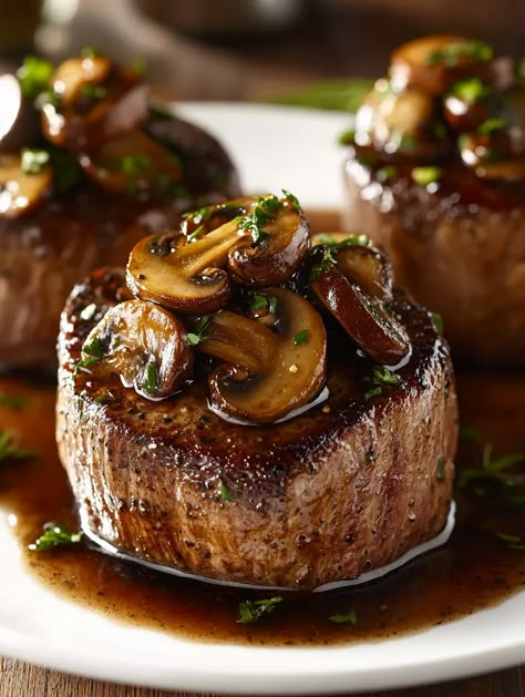 Filet Mignon And Mashed Potatoes, Filet Mignon Red Wine Sauce, Filet Mignon With Mushrooms, Nye Meals For Two, Filet Mignon Mushroom Sauce, Filet Mignon Recipes Iron Skillet, Blue Cheese Filet Mignon, Mushroom Sauce For Filet Mignon, Fillet Mignon Recipes Oven