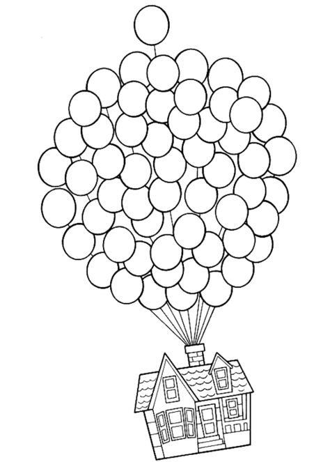 Up Balloon House Coloring Page Savings Chart, Diy Wedding Inspiration, House Colouring Pages, Disney Pixar Up, Disney Up, String Art Patterns, Cars Coloring Pages, Printable Adult Coloring Pages