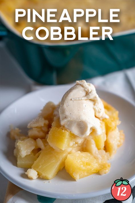 Pineapple Cobbler, Cobbler Easy, Pineapple Dessert Recipes, Easy Delicious Dinners, Chips Snacks, 12 Tomatoes Recipes, Decadent Food, Tomatoes Recipes, Tart Pie