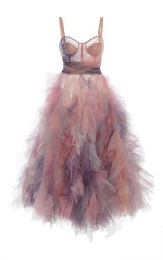 Marchesa Pastel Tulles Dress Lizzie Fortunato, Elsa Hosk, فستان سهرة, Dress Purple, Maxi Skirts, Marchesa, Gorgeous Gowns, Mode Inspiration, Polyvore Outfits