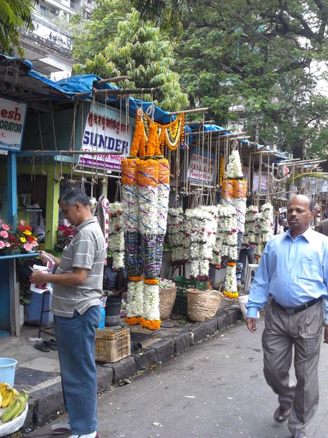 Flower sellers outside a temple in Matunga Mumbai Matunga Mumbai, The Orator, Mumbai, Times Square, Temple, The Outsiders, India