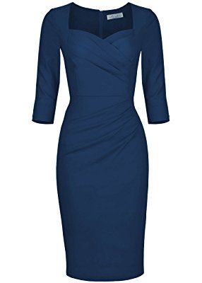 Pencil Cut Dress, Dress Amazon, Fabulous Style, Cut Dress, 1950s Fashion, Wearing Clothes, Pencil Dress, Amazon Fashion, Fitted Dress