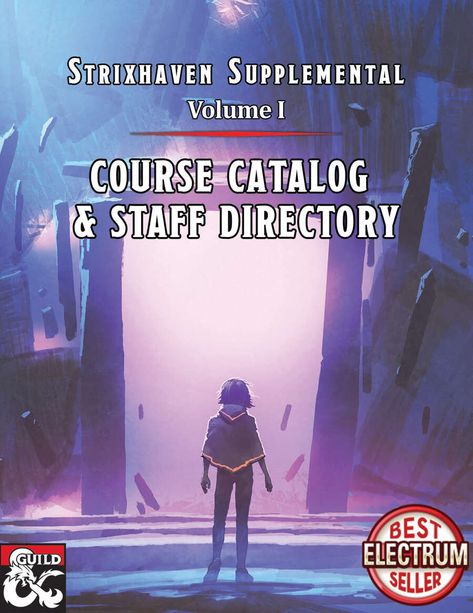 Strixhaven Supplemental Volume I: Course Catalog and Staff Directory - Dungeon Masters Guild | Dungeon Masters Guild Strixhaven Dnd, Learn Magic, Staff Directory, School Sets, Gender Identity, Role Playing, Meant To Be, Gaming, Books