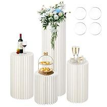 Cylinder Centerpieces, Cylinder Pedestal, Pedestal Display, Round Column, Flower Road, Display Pedestal, Event Centerpiece, Pedestal Stand, Column Design