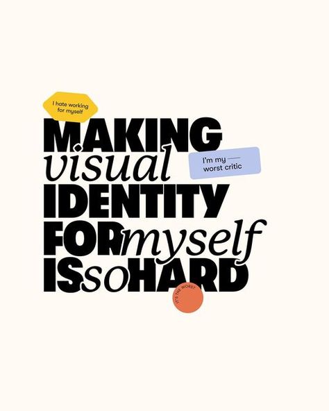 Klaudia ✶ Design + Branding on Instagram: "It really is. 👀 But maybe making a website for myself is even worse. #graphicdesign #designquotes #brandidentity #posterdesign #typedesign #typegang #stickerdesign #inspirationalquote #selfidentity" Cv Website, Self Branding, Youtube Logo, Modern Logo Design, Typography Inspiration, Design Website, Professional Logo, Typography Logo, Graphic Design Branding