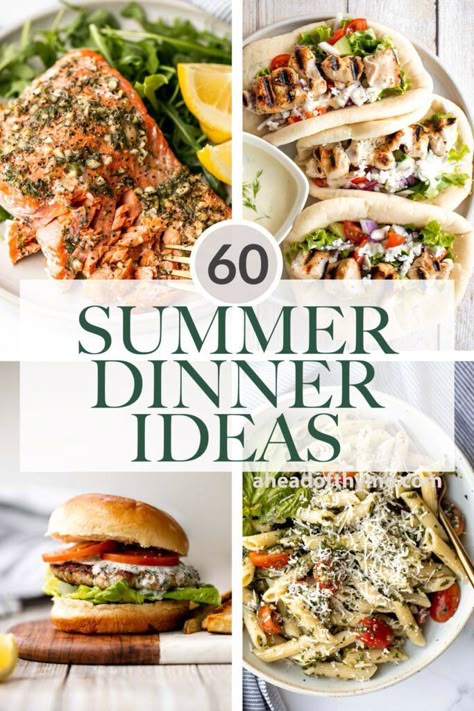 Light Summer Dinners, Summer Dinner Ideas, Spring Meals, Easy Summer Dinners, Summer Dinner Recipes, Healthy Summer Dinners, Spring Dinner, Summer Recipes Dinner, Easy Summer Meals