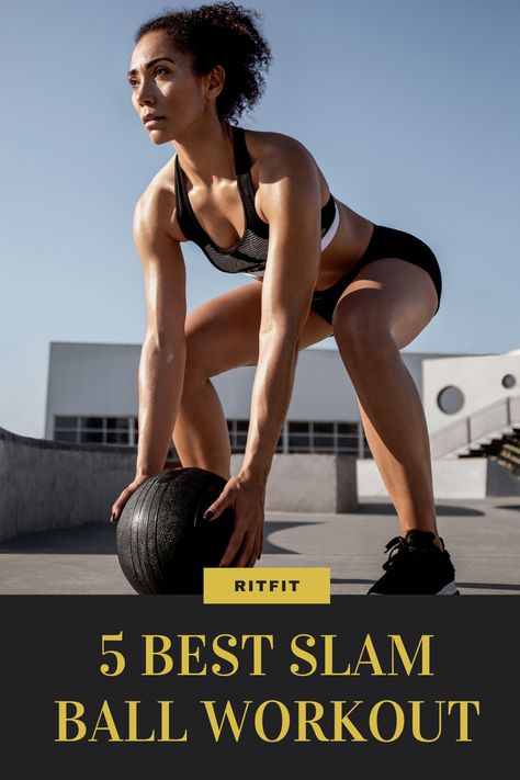 Ball Slams Benefit, Ball Slam Exercises, Slam Ball Workout For Women, Weight Ball Exercises, Slamball Exercises, Weight Ball Workout For Women, Weighted Ball Workout, Ball Workout Exercise, Slamball Workout