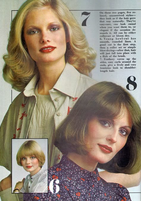 Good Housekeeping - April, 1976 1976 Hairstyles, 1970s Womens Hair, 1970 Hairstyles, 1970s Beauty, 1970's Hair, 1970s Hair, 70s Hairstyles, 70’s Hair, 1970s Hairstyles