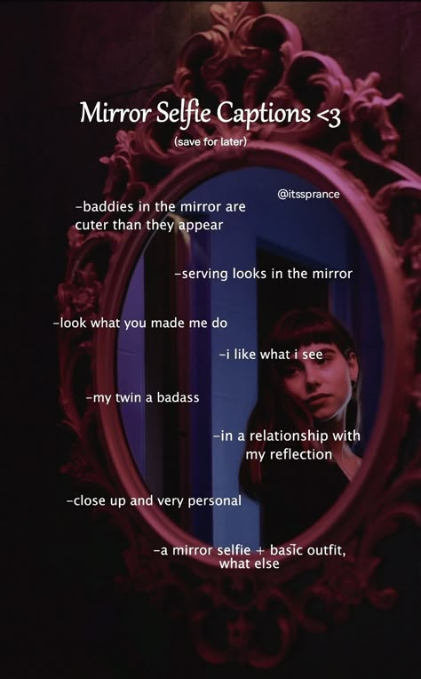 Aesthetic captions, mirror selfie, selfie poses aesthetic dark, Ig Captions For Mirror Selfie, Instagram Story Mirror Selfie Ideas, Aesthetic Mirror Captions, Dark Captions For Selfies, Mirror Selfie Poses Quotes, Ig Captions Mirror Selfie, Mirror Pictures Captions, Captain For Mirror Selfie, Pov Mirror Selfie Captions