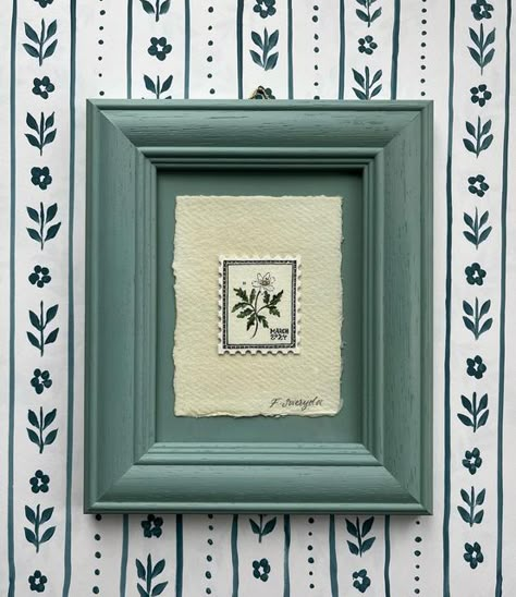 Florence Sweryda on Instagram: "10th of March Stamp: Wood Anemone. Available in my shop.  A weekly stamp, no rules, no particular theme. Just something from that week. We walked Dilys in the little woods and I saw my first wood anemone of this year. Bit of a relief to see these come up 🤍" Painted Photo Frames, Wood Anemone, Stamp Frame, Watercolor Stamps, Shabby Chic Frames, No Rules, Paint Types, Cozy Decor, March 19