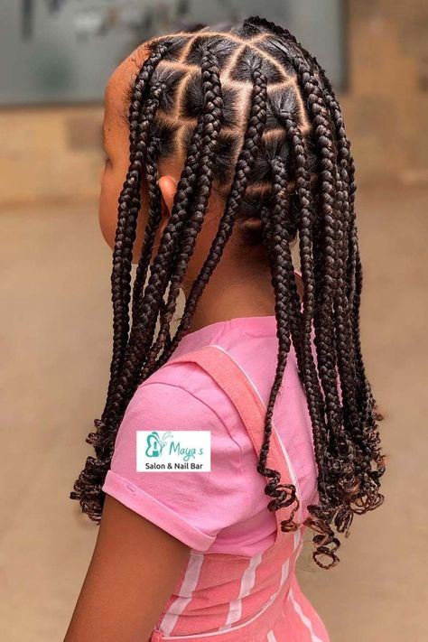 Cute Hairstyles For Year 7 Old Braids, Half Up Half Down Kids Braids, Box Braids For Kids, Kids Box Braids, Black Kids Braids Hairstyles, Kids Braids, Lil Girl Hairstyles, Kid Braid Styles, Toddler Hairstyles