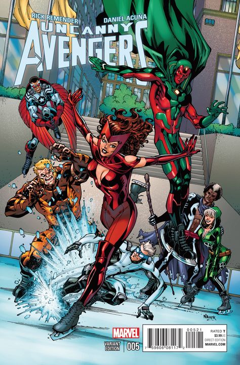 Uncanny Avengers #5 variant by Todd Nauck Todd Nauck, Uncanny Avengers, Scarlet Witch Marvel, Avengers Comics, Arte Dc Comics, New Avengers, The Black Cat, Marvel Comic Books, The Uncanny