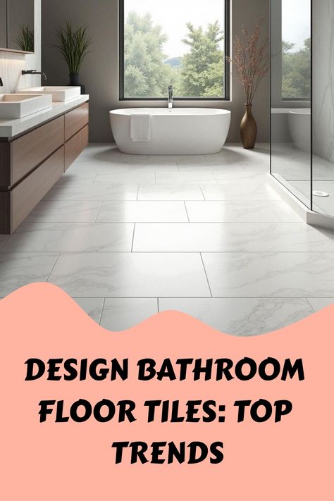 Design Bathroom Floor Tiles: Top Trends Bathroom Floor And Shower Wall Tile Matching, Porcelain Tile Flooring Ideas, Bathroom With Slate Tile Floor, Primary Bath Floor Tile, 12x24 Bathroom Wall Tile, Porcelain Tile Floor Bathroom Master Bath, Large Floor Tile Bathroom, Porcelain Floor Tiles Bathroom, 12 X24 Tile Patterns