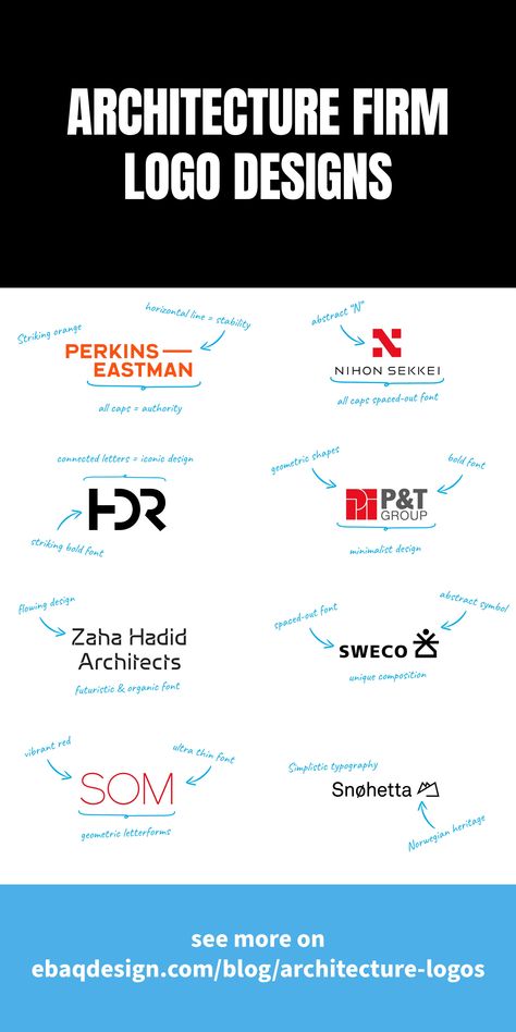 10 Best Examples of Architecture Firm Logo Design Architecture Firm Branding, Architectural Firm Logo, Architecture Firm Logo, Firm Logo Design, Corporate Fonts, Architect Logo, Architecture Company, Famous Architecture, Architecture Logo